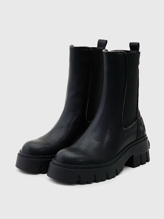 Desigual Shoes - DESIGUAL BLACK CHELSEA BOOTS